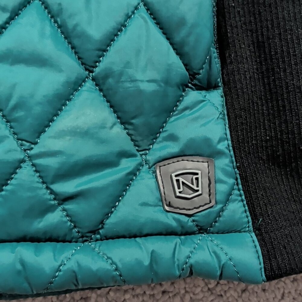 Noble Outfitters Ark Puffer Vest Womens Medium Green Quilted Equestrian Gilet - Picture 4 of 11